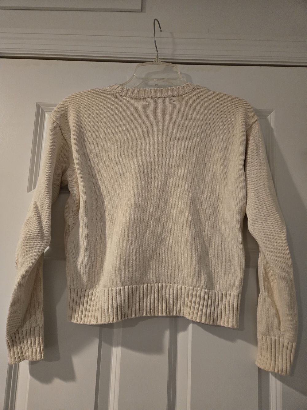 Ralph Lauren Cream Dog Intarsia Crewneck Sweater, Womens Size Small - Picture 3 of 6